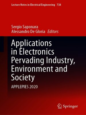 cover image of Applications in Electronics Pervading Industry, Environment and Society